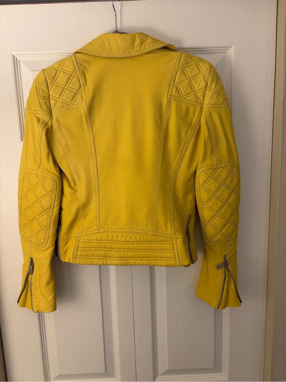 Needle & Thread Heritage Leather Jacket in Mustard Yellow 💛 - Picture 5 of 7